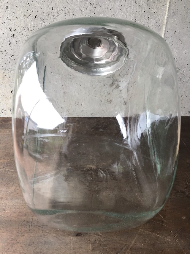 昭和レトロ 古い硝子 ガラス瓶 大きい 猫瓶 気泡ガラス アルミ蓋 お菓子瓶 駄菓子屋 古道具 アンティーク 当時物 Choice