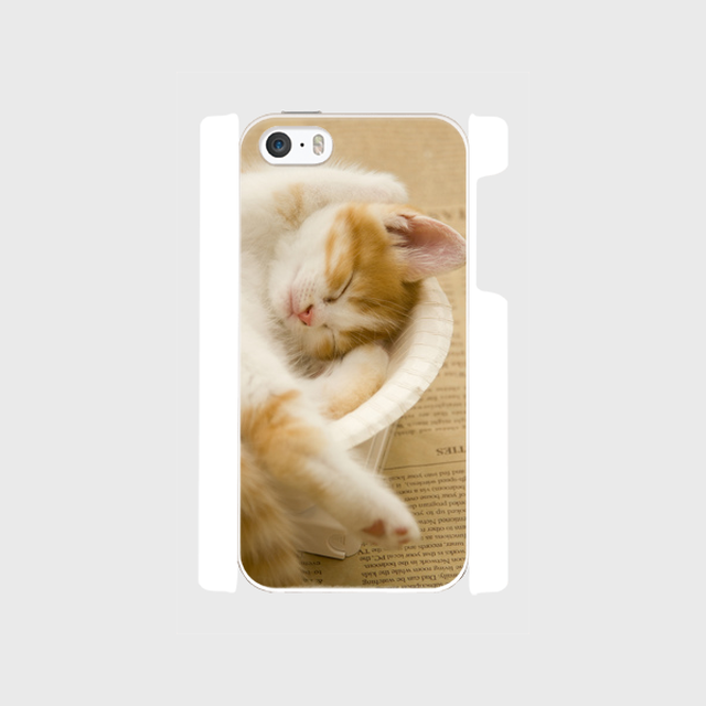 お皿の中の子猫のiphoneスマートフォンケース 送料無料 猫雑貨のお店 飛び猫商店