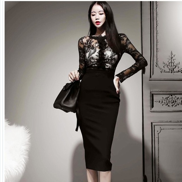 大人 ワンピース タイト 膝丈 黒 レースワンピース フォーマル パーティー 二次会 レースドレス ピンク タイトワンピース 膝丈 大人 セク Basecamp49