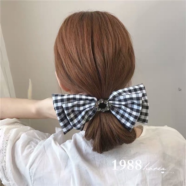 レトロ ヘアアクセサリー リボンクリップ Melissa 送料無料
