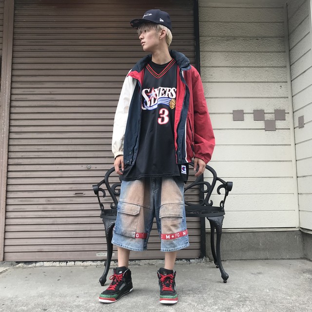 1990 S Champion Basketball Shirt Philadelphia 76ers アレン アイバーソン 古着屋 O Well