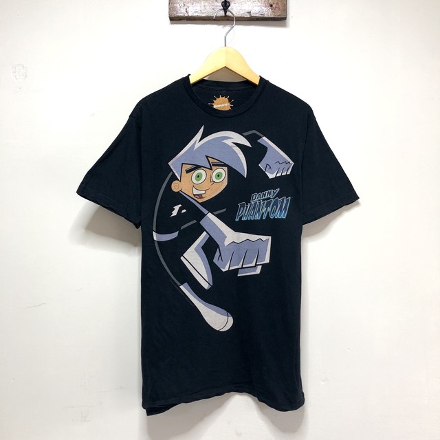 アメリカ古着 Danny Phantom ダニーファントム ニコロデオン ビッグプリント アニメ 半袖 Tシャツ 古着屋エバレット