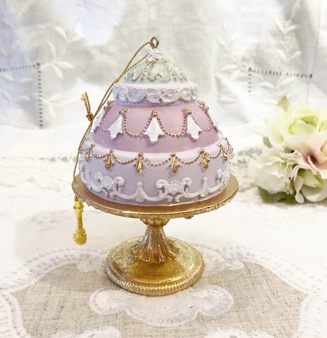 パステルケーキオーナメント ピンク ミントグリーン ラベンダー フランス雑貨chouchou