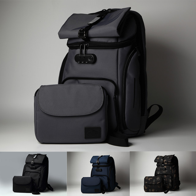 ツナグバッグ2in1 鍵付きリュック(BK,GREY,NAVY,CAMO)