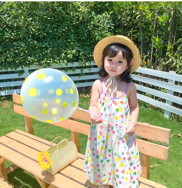 キャミソールワンピース 星 女の子 春 夏 秋 おしゃれ 人気 可愛い Coolkids