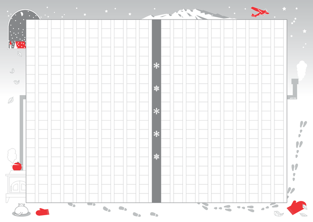 ジャスティス原稿用紙 冬 Justicepaper
