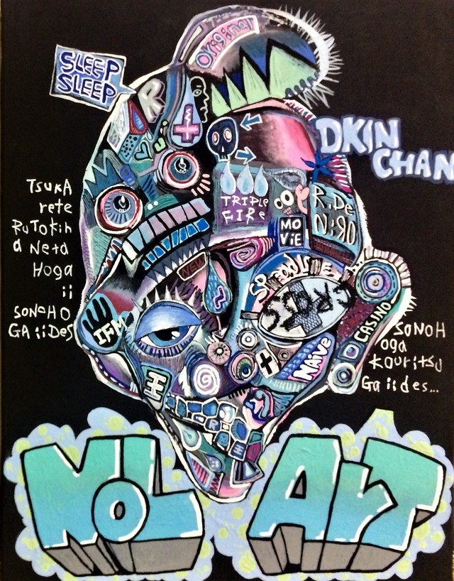 現代アート 原画 ヒップホップアート アート アクリル ヒップホップ おしゃれ クール カッコイイ Mol Art Club