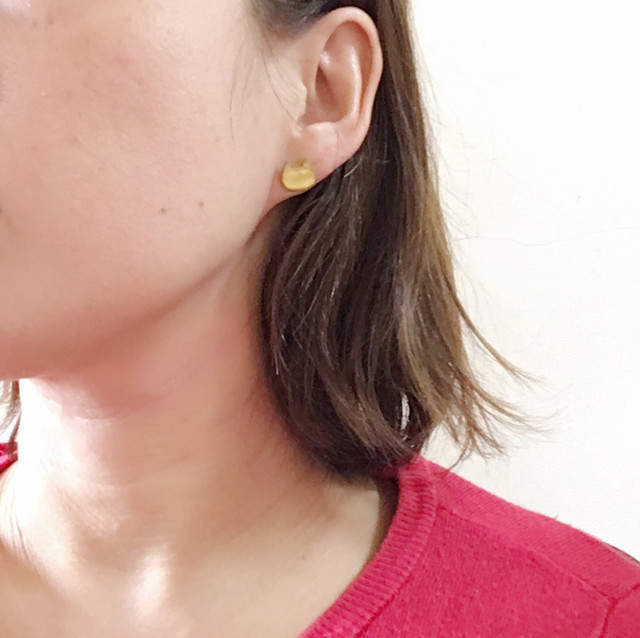 子猫とワンちゃんのピアス Milky Mart Milky Heart Accessory