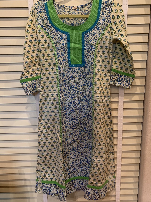 Ca買付けヴィンテージリバティプリントスリットワンピース Moanda Vintage