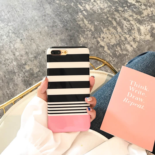Iphone11 Pro Max Xs Xr Iphone8 Iphone7 Se Plus 6s ケース ボーダー ピンク かわいい おしゃれ 人気 薄型 Iphone 11 Pro Max Xs Plus Iphone8 ケース アイフォンx スリム Ca1480 アップルケース
