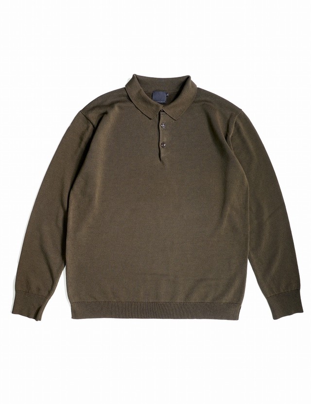 Knitted Polo in Smooth Stitch