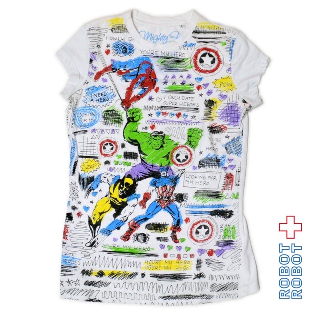 Tシャツ レディース Used Mighty Fine Marvel I Only Date Super