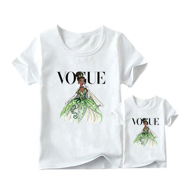 Tシャツ トップス Vogue プリンセス ディズニー ペアルック カジュアル Bigシルエット オーバーサイズ デート お出かけ 海外ファッション 新作 春夏 A362 みませれくと