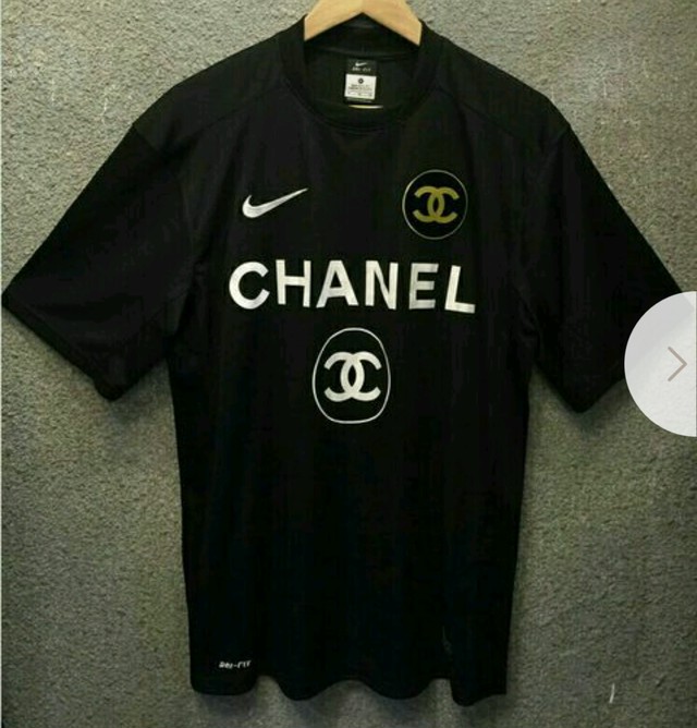 Chanel Nike Dri Fit T Shirts 黒 ブラック S W A T