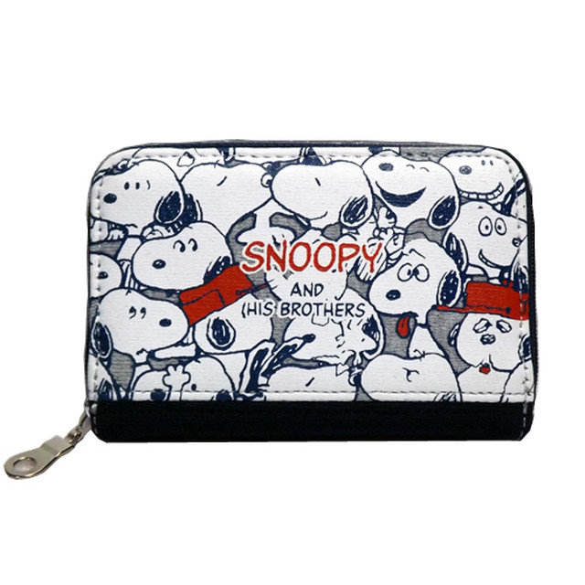 Snoopy スヌーピー スウェット 小銭入れ ラウンドファスナー コインケース サイフ 財布 アメリカン キャラクター Fab