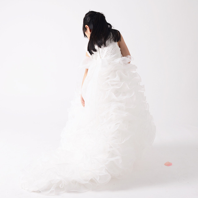 子供服ドレス ワンピース 110 150cm レース フリル プリンセス お姫様 結婚式 リングガール 演奏会 コンクール お誕生会 ピアノ 七五三 パーティー K0031 Kireina Dress キレイナ ドレス