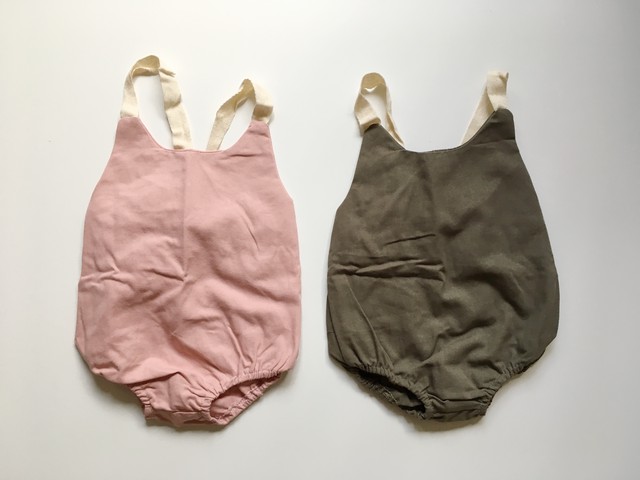 蝶々結びロンパース ピンク 送料無料のこどもふく Lil