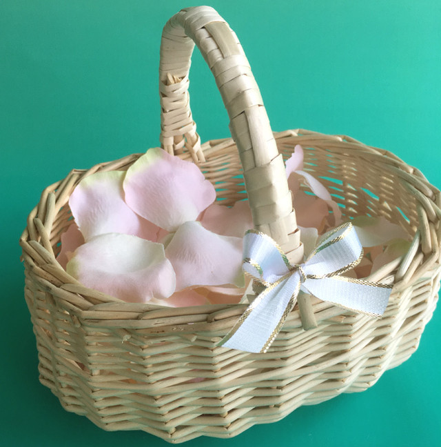 かご バスケット 幸せデリバリー リングピローなどの結婚式アイテム 手芸用品の通販