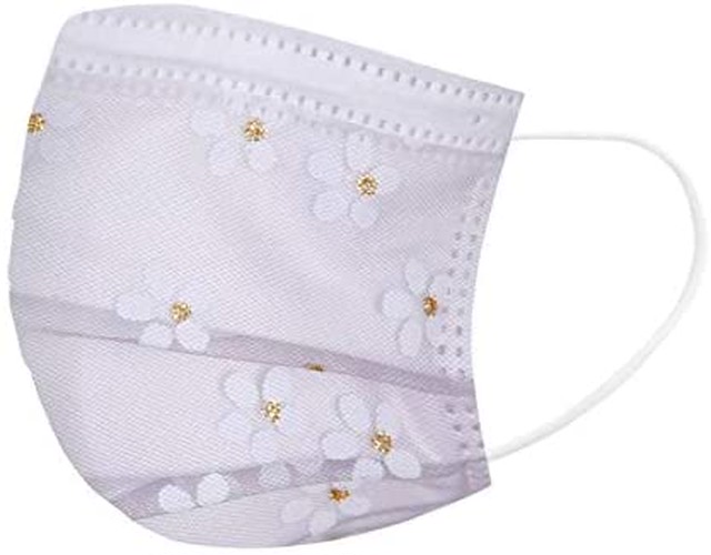 Jpcs マスク 不織布 Chensen 50枚 使い捨て 不織布マスク 可愛いマスク かわいい 花柄 柄物 カラーマスク 油絵風 レースマスク 保護マスク 大人用サイズ レース柄 大人 夏用マスク 三層構造 高密度フィルター レディース メンズ 通気性 防塵 風邪 花粉対策 通学 通勤 職場