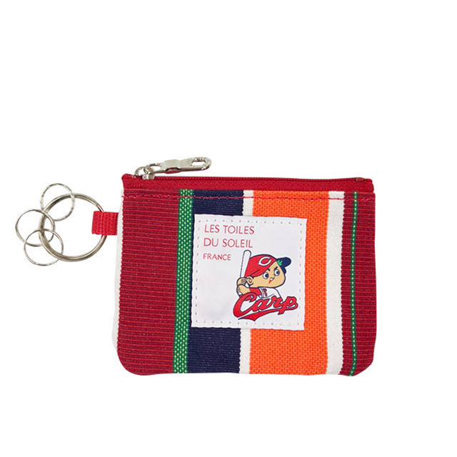 カープコラボ キーコインポーチ ヒロシマ カープ スリーズ ルージュ Hiroshima Carp Cerise Rouge 広島アスリートマガジン オンラインショップ