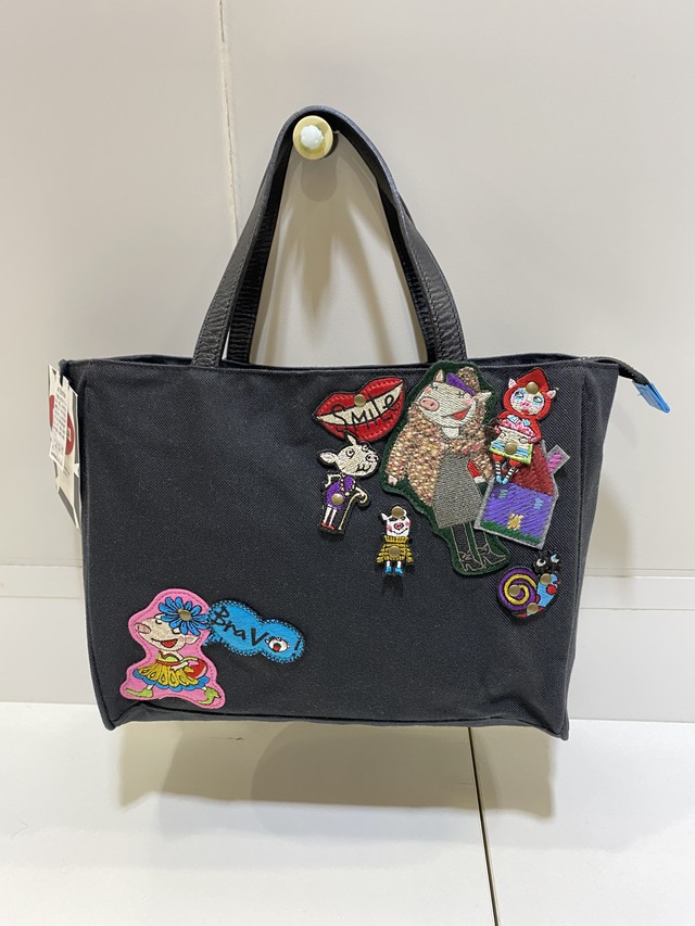 ワッペンのアップリケ トートバッグ Mayfairmall