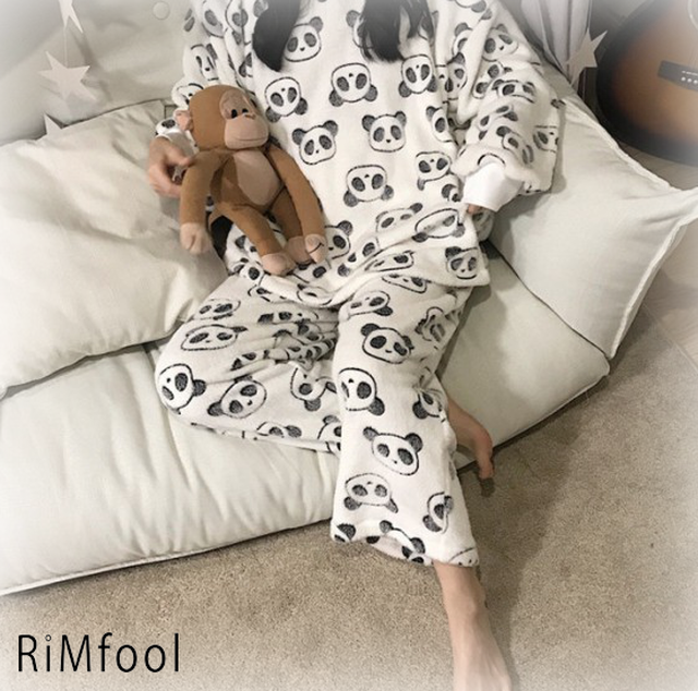 オールインワン 韓国ファッション パジャマ 大人着ぐるみ ゴロゴロ くま パンダ コスチューム かわいいルームウェア レディース 部屋着 Rimfool