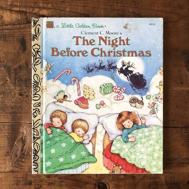 ヴィンテージ 洋書 絵本 The Night Before Christmas クリスマス 英語 E Vintage ヴィンテージ 洋書 雑貨のお店