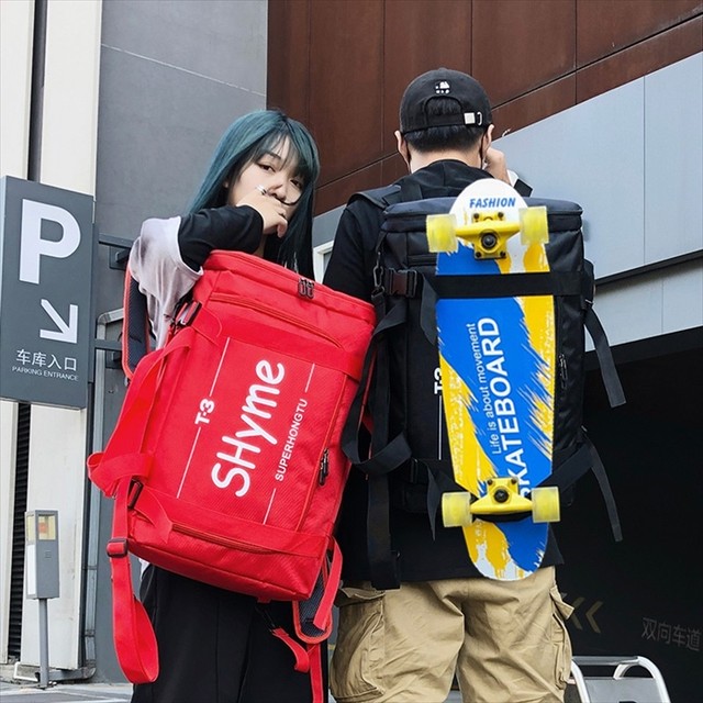 スクエア型 バックパック ボストンバック リュックサック 横長 スポーツバッグ ユニセックス レディース メンズ お揃い 大容量 通勤 通学 軽量 プレゼント 可愛い 10代 代 30代 40代 取寄 発送目安14 21日営業日 Laff Store 会社情報 納期の確認をお願いします
