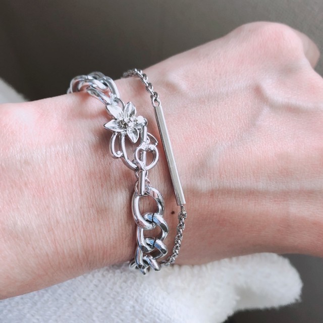 フラワーマンテル チェーンブレスレット Alicexx