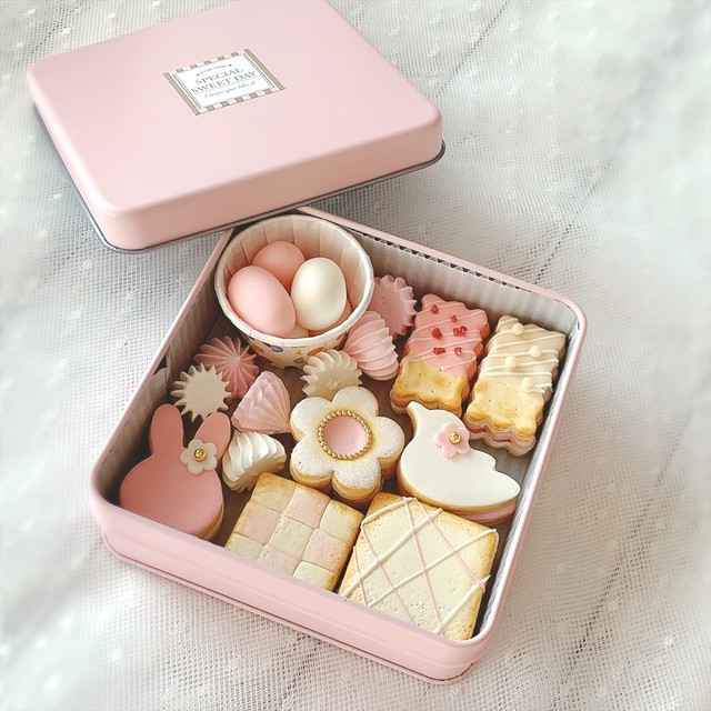 Pink Prinの クッキー缶シリーズ Spring Collection 販売用 Pink Prin ピンクプリン