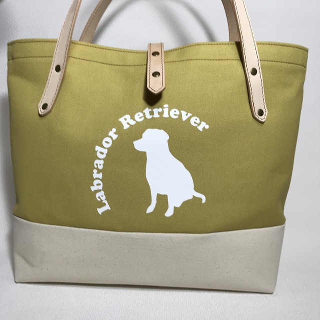 Sale Lサイズ しっかり帆布と持ち手ヌメ革のトートバック 革工房タルp