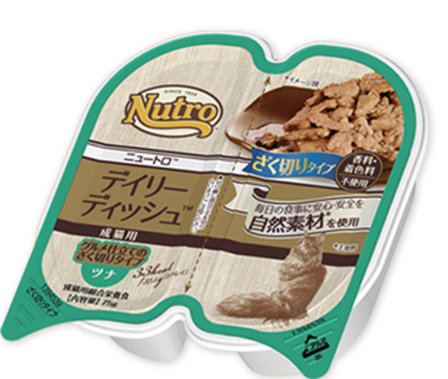 Nutro キャット デイリーディッシュ ツナ ざく切りタイプ 75g 萬猫商店