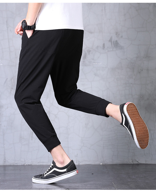 パンツメンズ夏の9ポイントパンツ緩い潮のブランドのメンズレギンスパンツ薄いセクションハーレムパンツ野生のカジュアルパンツ サマー 夏物 Tm Onemake