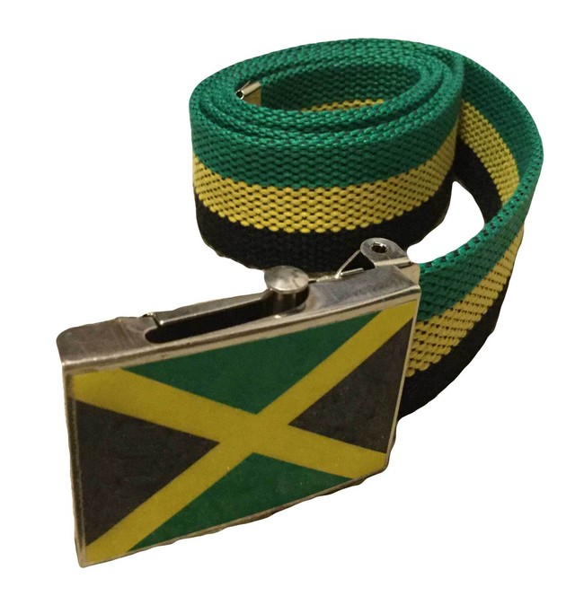 ジャマイカ直輸入 ベルト ジャマイカンフラッグ フラッグカラー ファッション小物 ジャマイカ雑貨 レゲエ雑貨 Mondy Clothe