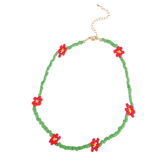 Flower Beads Necklace