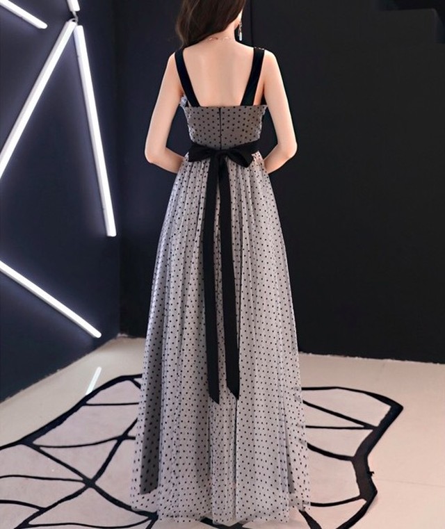 正規店仕入れの ロング ドレス ワンピース エレガント リボン 肩紐 608 予約販売品 Tony Sparks Co Uk