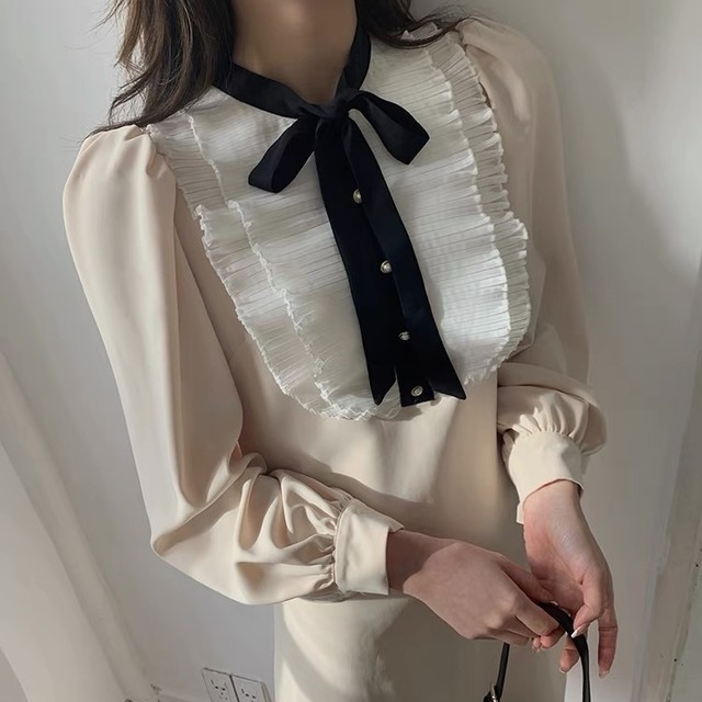 ribbon frill dress