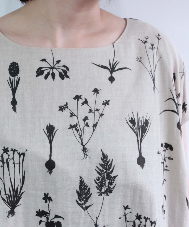 植物影絵 コットンワンピースドレス Evg6 Muuc Everlasting Sprout 公式オンラインショップ