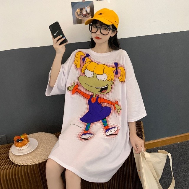 大人気可愛い Tシャツ レディース 半袖 プリント お洒落 ゆったり カジュアル 着心地良い Lc 67 Lc Beauty