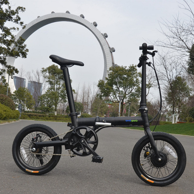送料無料 電動自転車 16インチ折りたたみ 電動アシスト自転車 サドルチューブ式リチウムバッテリー E Bike Store