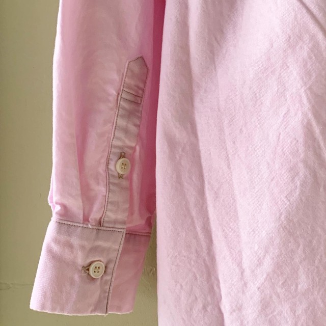 Harvesty ラウンドカラーオックスフォードシャツワンピ Pink Diti