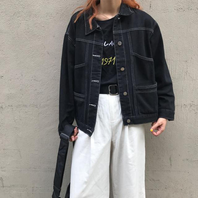 ステッチデニムジャケット 【Stitch denim jacket】