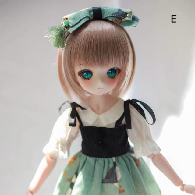 Bjdドール用ウィッグ 8 9インチ Mdd Ddサイズ通用 全5色 球体関節人形 Doll 女用 Popingbi Bjd