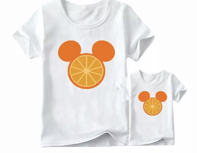 341 ディズニーのプリントtシャツ ミッキーマウス 親子でおそろい ペアルック リンクコーデ Mom Me