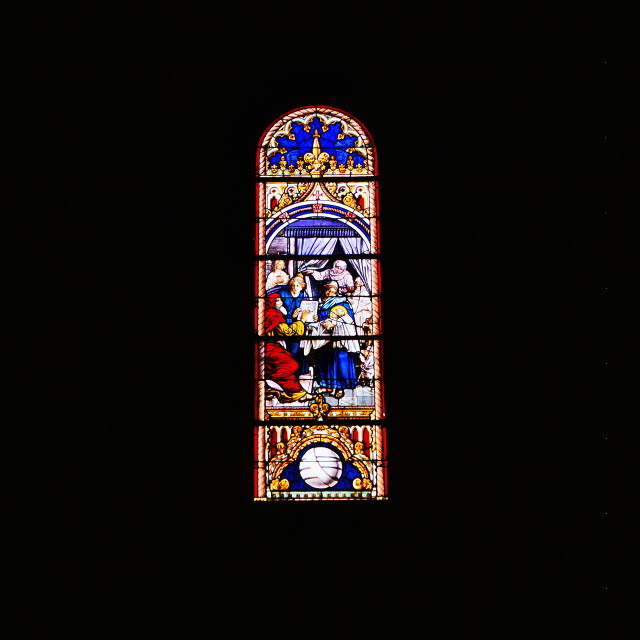 ポルトガル マトリズ教会のステンドグラスの写真 Yumemirutanuki