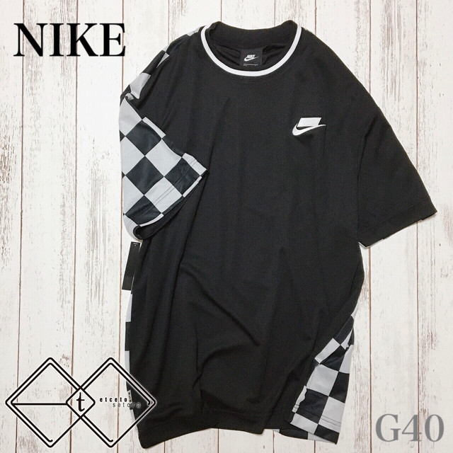 ナイキ Nike チェック ショートスリーブ トップ 半袖 Tシャツ G40 Etc