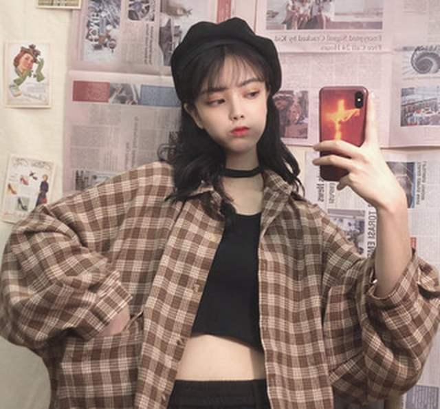 エレガント茶色 シャツ レディース 人気のファッション画像