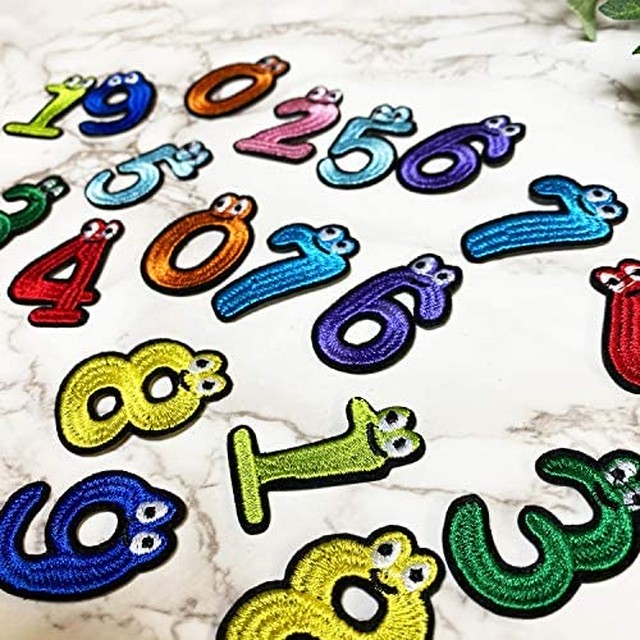 Jpcs 8rabbit ワッペン アップリケ アイロン 数字 枚セット 男の子 女の子 おしゃれ 名札 名札つけ Japan Classic Store