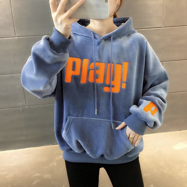 厚手トップス 秋冬 暖かい防寒トップス 韓国風英字パーカー 裏起毛 ロゴパーカー トレーナー レディース おしゃれ フード付き スウェット ゆったり ネット通販 購入 激安 10代 代 30代 40代 秋 冬 Roprot ロプロット ファッション レディースアパレル販売 ギフト