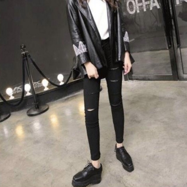 オックスフォード シューズ レディース 厚底 黒 韓国 プラットフォーム 黒 オックスフォード シューズ レディース 厚底 黒 韓国 プラットフォーム オールブラック エッジ 安定感 歩きやすい Leaflower 001 リーフラワー レディースファッション専門店